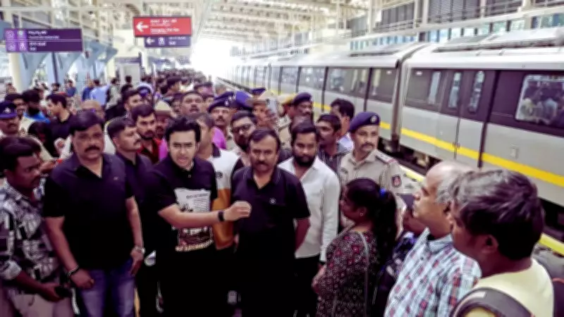 Tejasvi Surya Detained in Bengaluru Metro Fare Hike Protests, Sparks Political Row