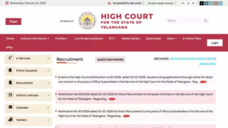 Telangana High Court Announces 902 Vacancies for Subordinate & Driver Posts in 2026 Recruitment