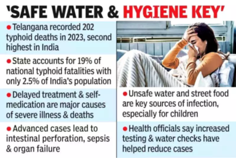 Telangana's Typhoid Crisis: 202 Deaths in 2023 Highlight Public Health Gaps