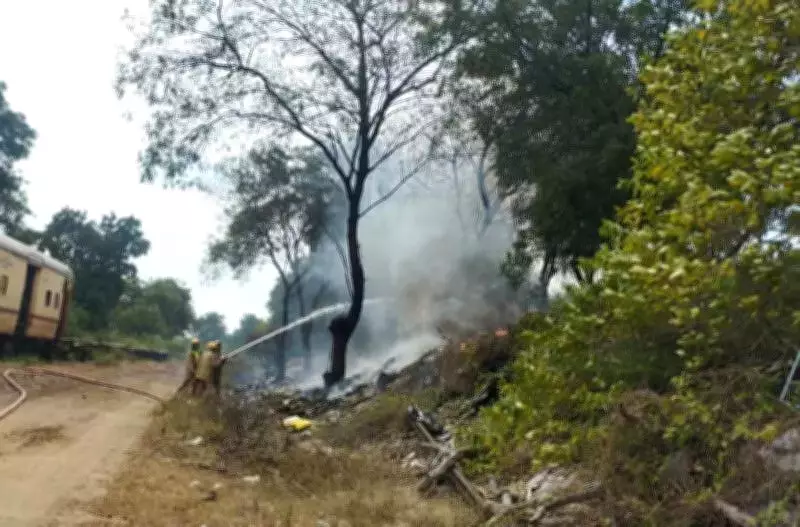 Third Fire in a Week at Trichy Railway Land Sparks Safety Concerns