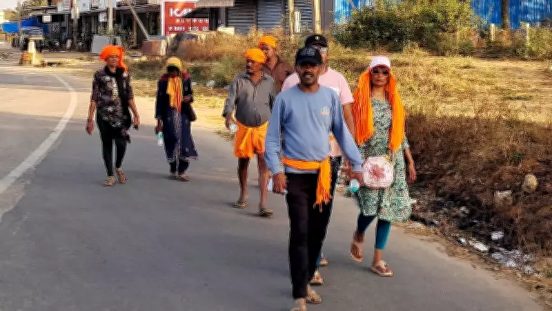 Thousands Embark on Sacred Padayatra from Bengaluru to Dharmasthala for Mahashivratri