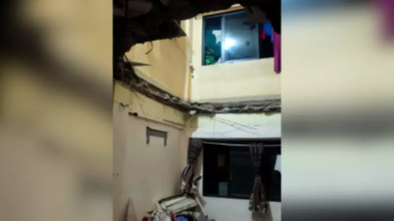 Three Injured as Fifth-Floor Slab Collapses in Thane Building, 90 Residents Evacuated