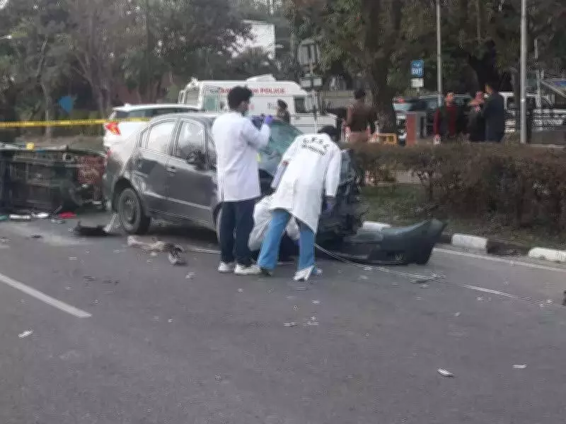 Three Killed, Three Injured in Chandigarh Car Crash Involving E-Rickshaw and Cyclist