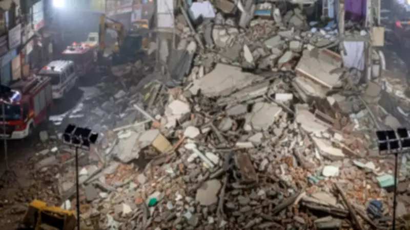 Three-Storey Building Collapses in Kota, Rajasthan; Multiple People Feared Trapped