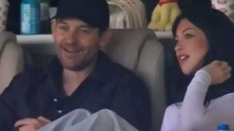 Tobey Maguire's Viral Super Bowl Appearance with Model 30 Years Younger Sparks Age-Gap Debate
