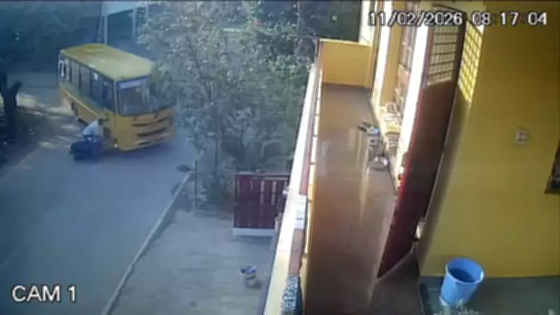 Tragic Bengaluru Accident: School Bus Kills Two Young Cousins After Scooter Collision