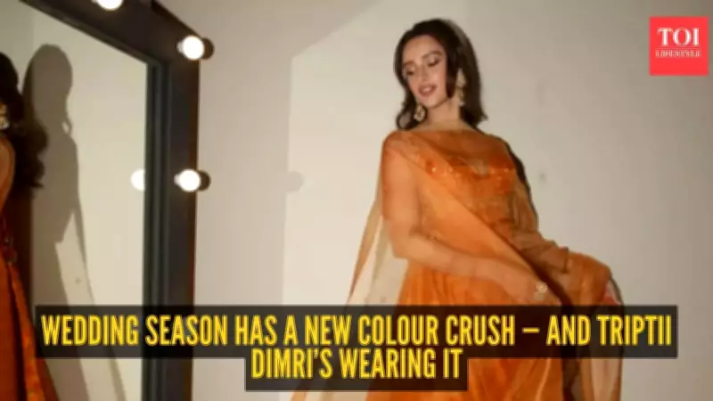 Triptii Dimri's Burnt Orange Anarkali Sets Wedding Season Fashion Tone