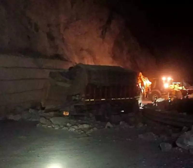 Truck Driver Killed in Tehri Landslide, SDRF Recovers Body After Night Rescue