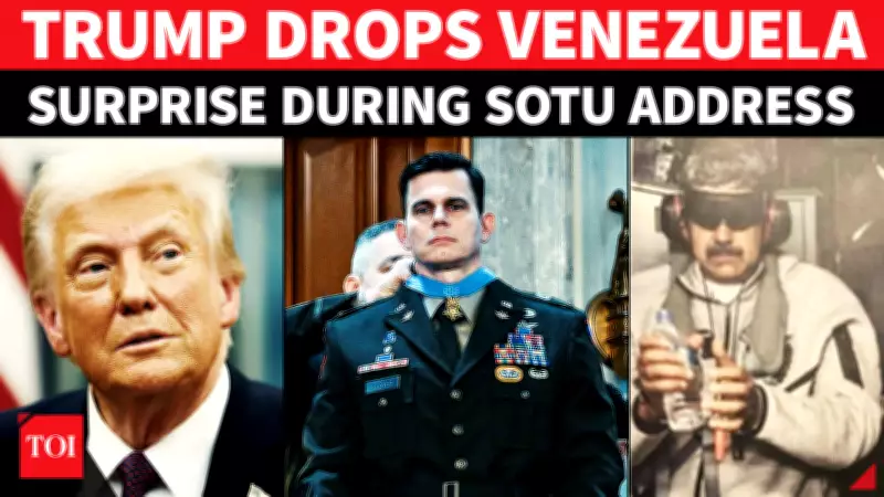 Trump Honors Pilot Who Captured Maduro in SOTU Surprise, Stuns House