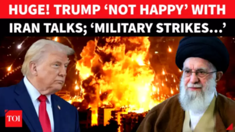 Trump Issues Stark Warning on Iran Nuclear Talks, Raises War Possibility