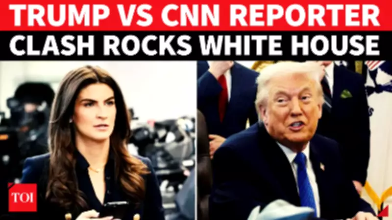 Trump Lashes Out at CNN Reporter Over Epstein Files Questioning in Heated White House Exchange