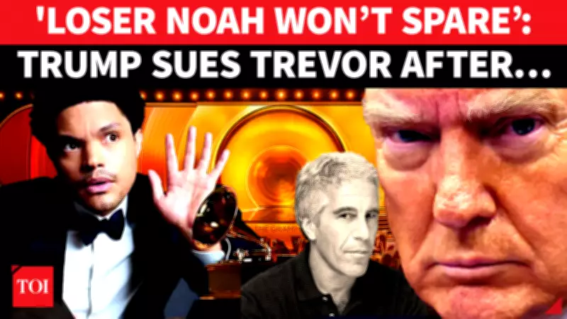 Trump Threatens Lawsuit Against Trevor Noah Over Epstein Remarks, Slams Grammys