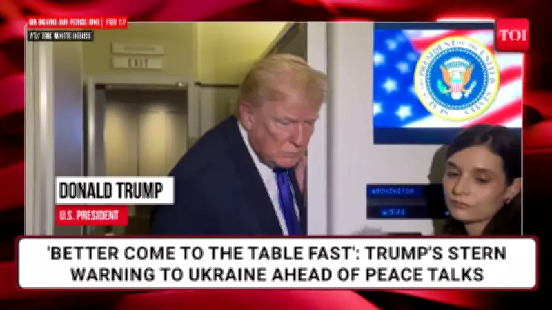 Trump Urges Zelensky to 'Act Fast' on Ukraine-Russia Deal Ahead of Geneva Talks