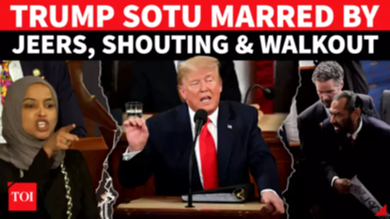 Trump's State of the Union Address Erupts in Chaos: Heckling, Shouting, and Lawmaker Removal
