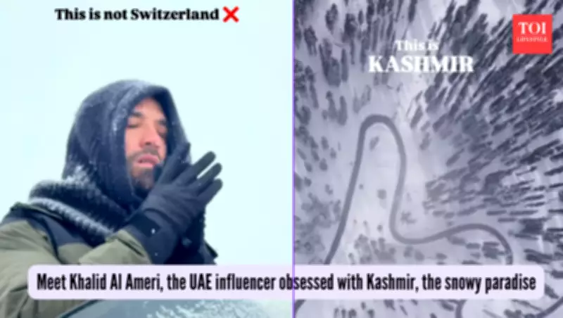 UAE Influencer Khalid Al Ameri Discovers Kashmir's Winter Magic
