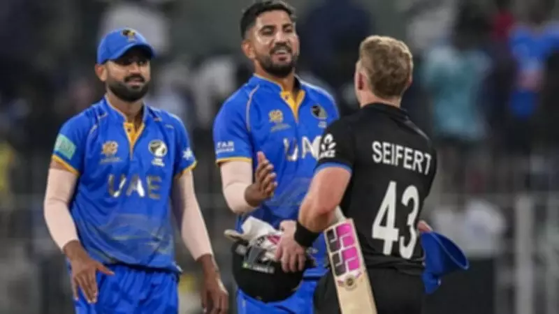 UAE Sets Record T20 World Cup Total Fueled by Waseem and Sharafu