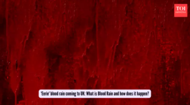 UK Braces for 'Blood Rain': Eerie Red Showers Forecast from Saharan Dust Plume