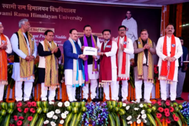Union Minister JP Nadda, CM Dhami Attend SRHU Convocation in Dehradun