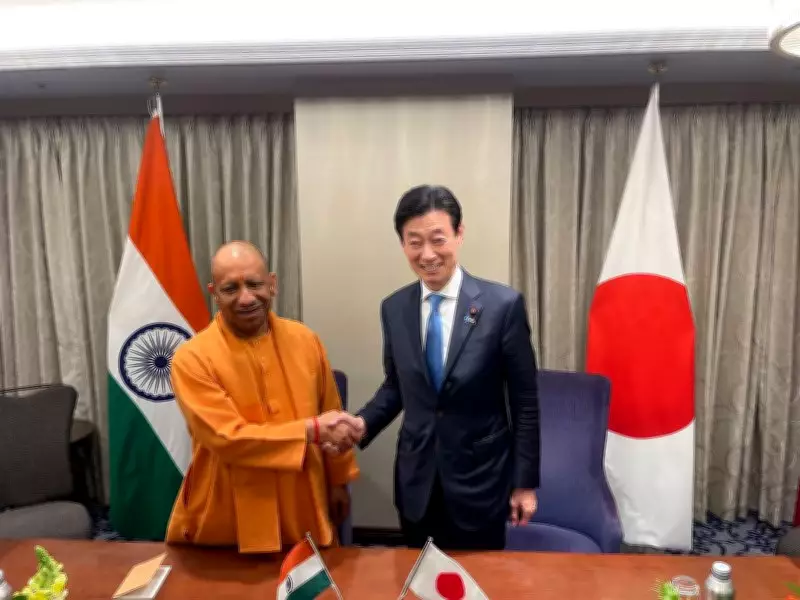 UP CM Yogi Adityanath Holds Strategic Talks with Former Japanese Economy Minister