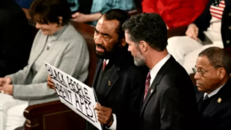 US Congressman Al Green Ejected from State of the Union Over Protest Sign
