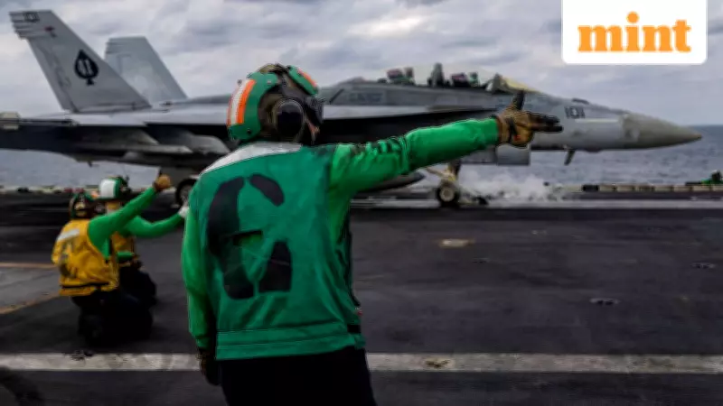 US F-35C Fighter Jet Downs Iranian Drone Near USS Abraham Lincoln in Arabian Sea