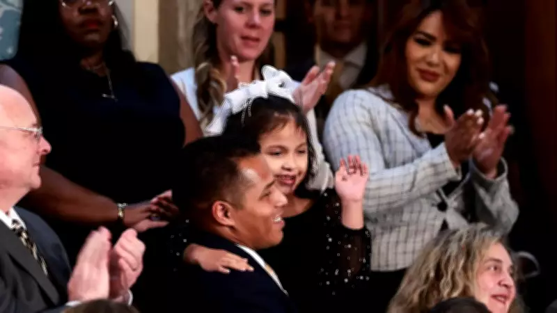 US President Donald Trump Honors Girl Injured by Illegal Indian Truck Driver