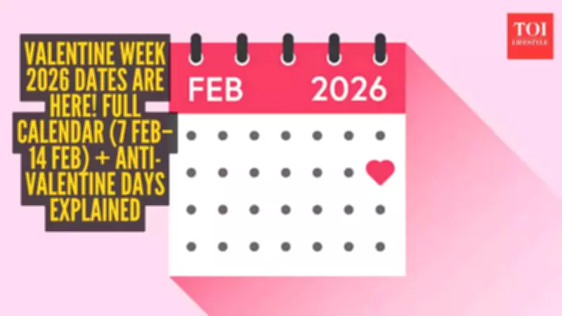 Valentine Week 2026: Complete Calendar from Rose Day to Anti-Valentine Days