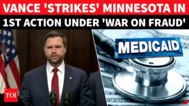 Vance Halts Minnesota Medicaid Funds, Citing Somali Fraud Concerns