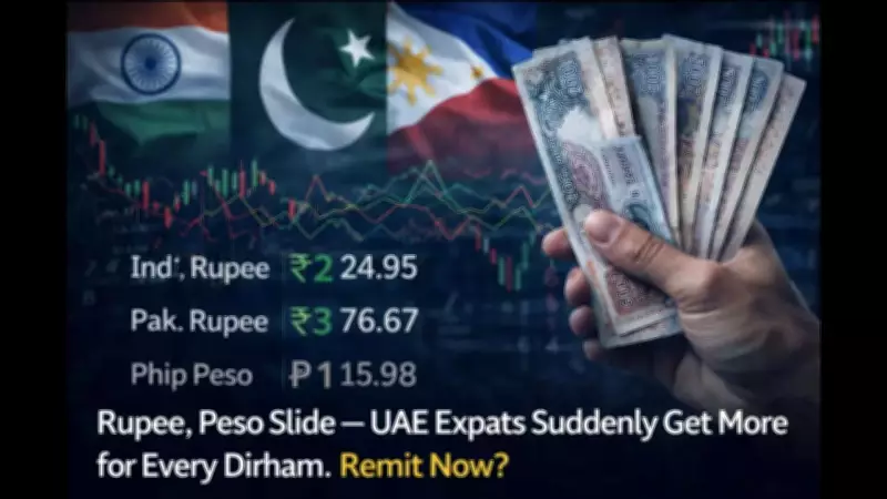 Weak Asian Currencies Boost Remittance Value for UAE Expats: Indian Rupee, Pakistani Rupee, Philippine Peso Near Multi-Year Lows