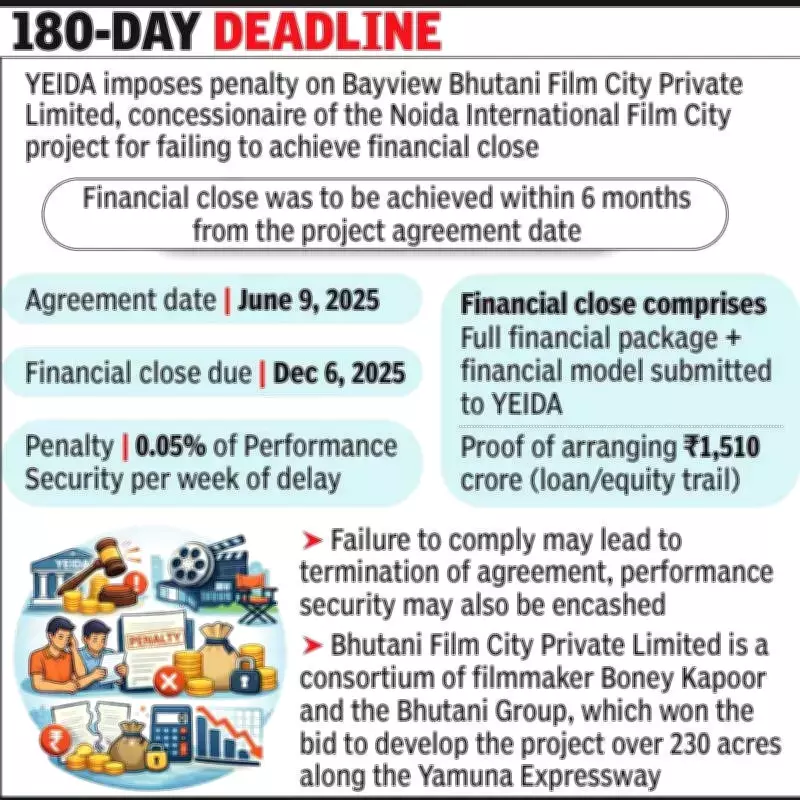 YEIDA Penalizes Film City Developer for Missing Financial Deadline