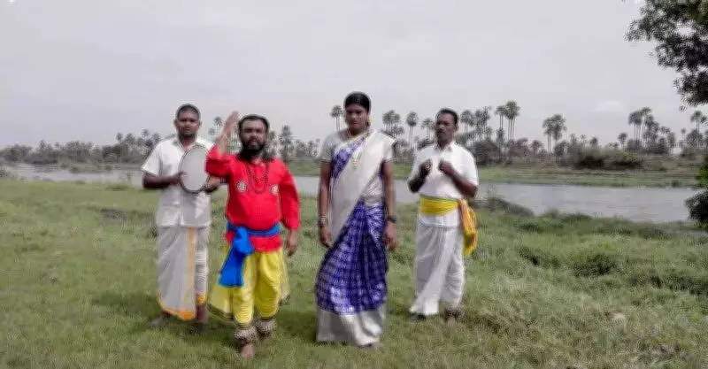 Youth in Telangana Use Folk Art to Highlight Musi River Pollution Crisis