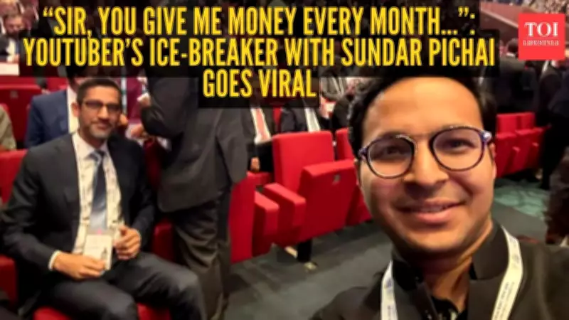 YouTuber's Funny Icebreaker with Sundar Pichai Steals Spotlight at India AI Summit