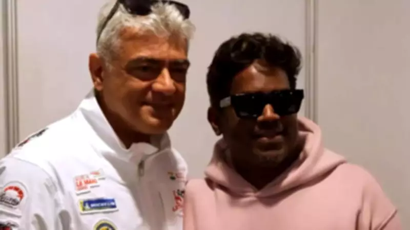 Yuvan Shankar Raja Meets Ajith at Dubai Autodrome as Mankatha Re-release Soars
