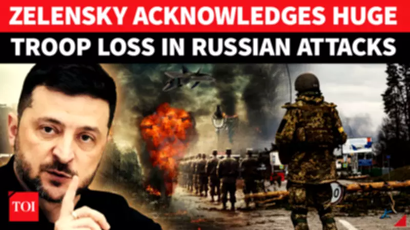 Zelensky Confirms 55,000 Ukrainian Soldiers Killed, Warns of Global Security Threat