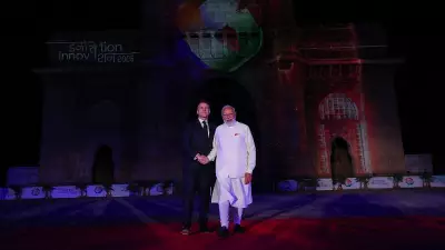 French President Macron Concludes Mumbai Visit, Heads to Delhi for AI Summit