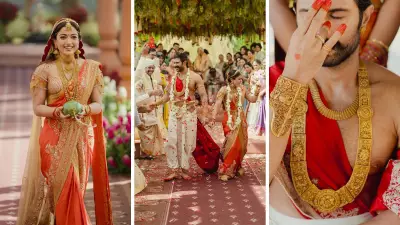 Rashmika Mandanna's Telugu Wedding: Temple Gold Jewellery Steals the Show