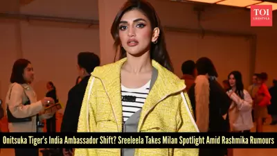 Sreeleela's Milan Fashion Week Debut Sparks Speculation of Replacing Rashmika Mandanna as Onitsuka Tiger Face
