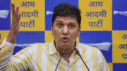 AAP Leader Saurabh Bharadwaj Detained in Delhi Biker Death Protest
