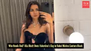 Alia Bhatt Breaks Valentine's Red Tradition in Stunning Black Rahul Mishra Gown