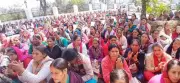 Anganwadi Workers in Almora, Bageshwar Protest for Higher Honorarium, Benefits