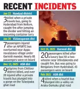 AP Private Bus Accidents: 1,629 Incidents Over 5 Years, 2022 Worst