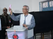 Bangladesh Interim Chief Adviser Muhammad Yunus Casts Vote in Historic Election