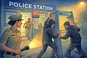 Bold Thieves Attempt Battery Heist at Delhi Police Station, Caught Red-Handed