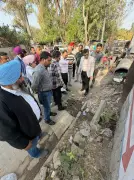 Chandigarh Mayor Joshi Inspects Hallomajra, Urges Swift Civic Development