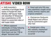 Delhi Privileges Committee Dissatisfied with Punjab Officials' FIR Explanations