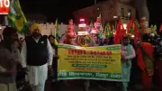 Farmers in Moga Village Stage 'Jaago March' in Unique Protest Against Government Policies