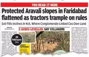Forest Department Files Damage Report for Illegal Tree Felling in Faridabad's Aravali Foothills