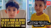 Gen Alpha's Hilarious Take on Bollywood Icons Salman Khan and Shah Rukh Khan Goes Viral