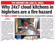 Ghaziabad Fire Department Flags 62 Cloud Kitchens for Safety Violations