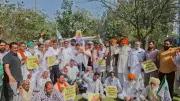 Haryana Farmers Union Stages Protest Against Proposed India-US Trade Deal